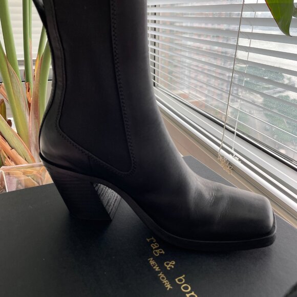 RAG & BONE Axis Chelsea Boot/ Color: Black - Picture 4 of 9